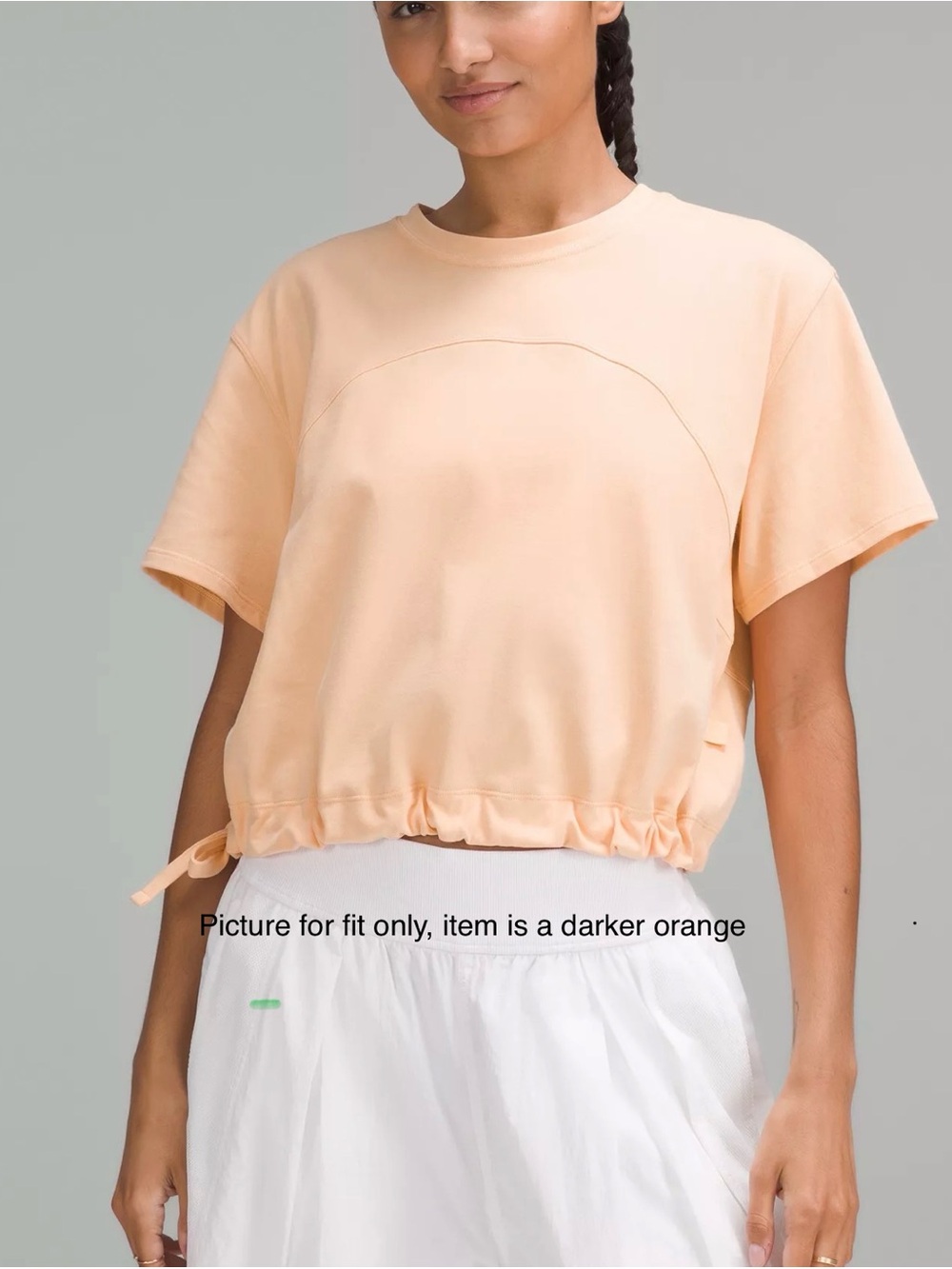 Lululemon Cinch-hem Heavyweight Cotton T-shirt, Medium (worn Once)